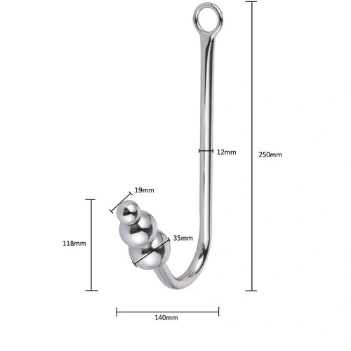 Hook with Elegant Cuffs Beaded 5334 Anal Collar and 1124